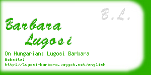 barbara lugosi business card